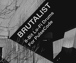 Brutalist is a collection of 100+ lo-fi, 8-bit drums for PulseCode